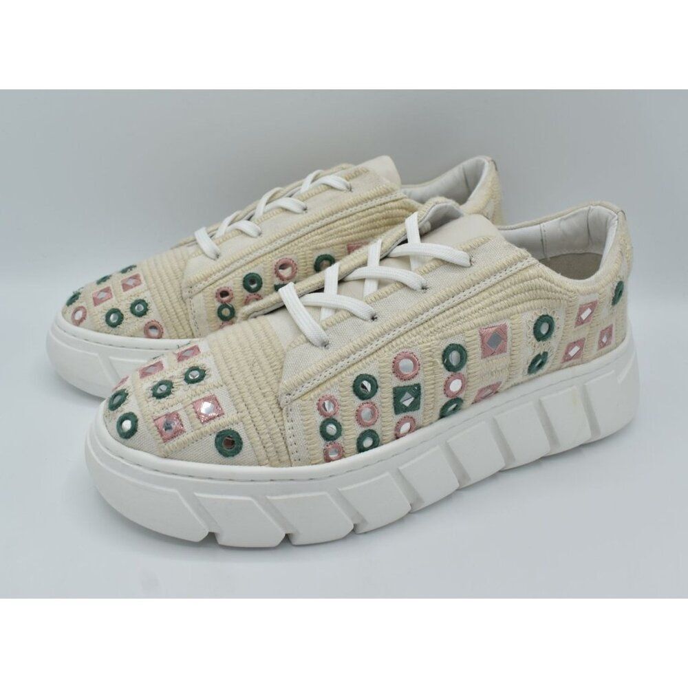 Free People Women Size EU 39 Catch Me If You Can Crochet Mirror Fashion Sneakers